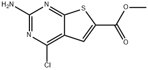 Methyl2-amino-4-chlorothieno[2,3-d]pyrimidine-6-carboxylate Structural