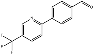 4-[5-(TRIFLUOROMETHYL)PYRIDIN-2-YL]BENZALDEHYDE Structural