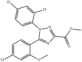 1H-1,2,4-Triazole-3-carboxylic  acid,5-(4-chloro-2-methoxyphenyl)-1-(2,4-dichlorophenyl)-,methyl  ester