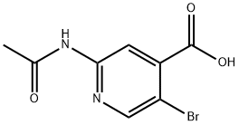 2-ACETAMIDO-5-BROMOISONICOTINIC ACID Structural