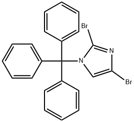 2,4-DIBROMO-1-TRITYL-1H-IMIDAZOLE Structural