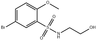 5-BROMO-N-(2-HYDROXYETHYL)-2-METHOXYBENZENESULFONAMIDE Structural