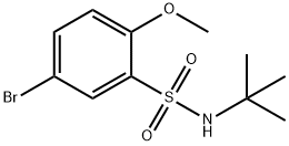 5-BROMO-N-T-BUTYL-2-METHOXYBENZENESULFONAMIDE Structural