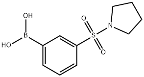 3-(PYRROLIDIN-1-YLSULFONYL)PHENYLBORONIC ACID Structural