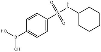 4-(N-CYCLOHEXYLSULPHONAMIDO)BENZENEBORONIC ACID Structural