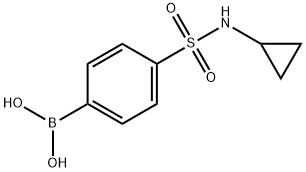 4-(N-CYCLOPROPYLSULPHONAMIDO)BENZENEBORONIC ACID Structural