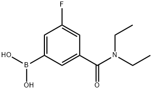 3-FLUORO-5-(DIETHYLCARBAMOYL)PHENYLBORONIC ACID Structural