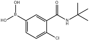 4-CHLORO-3-(T-BUTYLCARBAMOYL)PHENYLBORONIC ACID Structural