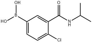 4-CHLORO-3-(ISOPROPYLCARBAMOYL)PHENYLBORONIC ACID Structural