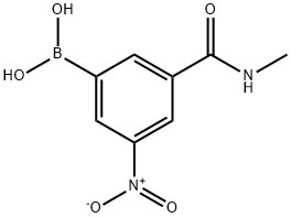 3-(METHYLCARBAMOYL)-5-NITROPHENYLBORONIC ACID Structural