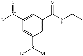 3-(ETHYLCARBAMOYL)-5-NITROPHENYLBORONIC ACID Structural