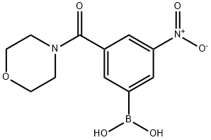 3-(MORPHOLINE-4-CARBONYL)-5-NITROPHENYLBORONIC ACID Structural