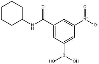 3-(CYCLOHEXYLCARBAMOYL)-5-NITROPHENYLBORONIC ACID Structural