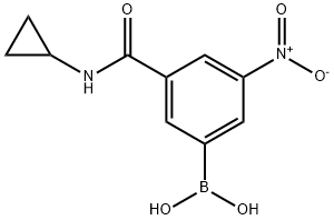 3-(CYCLOPROPYLCARBAMOYL)-5-NITROPHENYLBORONIC ACID Structural