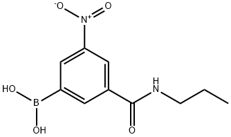 3-(PROPYLCARBAMOYL)-5-NITROPHENYLBORONIC ACID Structural