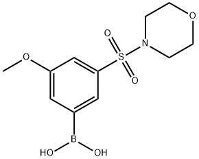 4-METHOXY-3-(MORPHOLIN-4-YLSULPHONYL)BENZENEBORONIC ACID Structural