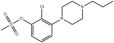 Phenol, 2-chloro-3-(4-propyl-1-piperazinyl)-, 1-methanesulfonate