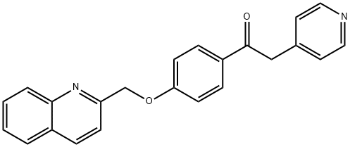 2-PYRIDIN-4-YL-1-[4-(QUINOLIN-2-YLMETHOXY)-PHENYL]-ETHANONE