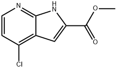 1H-Pyrrolo[2,3-b]pyridine-2-carboxylic acid, 4-chloro-, methyl ester Structural