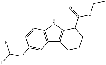 ETHYL 6-(DIFLUOROMETHOXY)-2,3,4,9-TETRAHYDRO-1H-CARBAZOLE-1-CARBOXYLATE