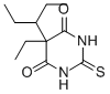 5-ethyl-5-(1-ethylpropyl)-2-thiobarbituric acid Structural