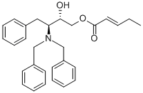 PENT-2-ENOIC ACID (2S,3S)-3-DIBENZYLAMINO-2-HYDROXY-4-PHENYLBUTYL ESTER