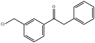 1-(3-CHLOROMETHYLPHENYL)-2-PHENYLETHANONE Structural