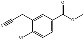 4-CHLORO-3-CYANOMETHYL-BENZOIC ACID METHYL ESTER Structural