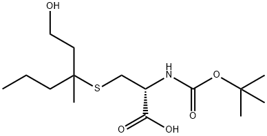 (2R)-2-(TERT-BUTOXYCARBONYLAMINO)-3-(1-HYDROXY-3-METHYLHEXAN-3-YLTHIO)PROPANOIC ACID