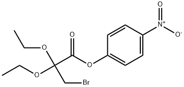 4-NITROPHENYL 3-BROMO-2,2-DIETHOXYPROPIONATE Structural