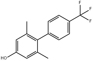 2,6-DIMETHYL-4'-(TRIFLUOROMETHYL)-1,1'-BIPHENYL-4-OL Structural