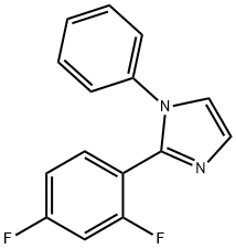 2-(2,4-DIFLUOROPHENYL)-1-PHENYL-1H-IMIDAZOLE Structural