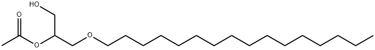 1-O-HEXADECYL-2-ACETYL-RAC-GLYCEROL Structural