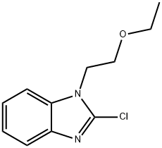 1H-BENZIMIDAZOLE,2-CHLORO-1-(2-ETHOXYETHYL) Structural