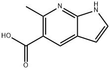 1H-Pyrrolo[2,3-b]pyridine-5-carboxylic acid, 6-methyl- Structural