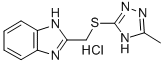 2-(((5-Methyl-4H-1,2,4-triazol-3-yl)thio)methyl)benzimidazole hydrochl oride