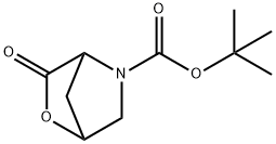 tert-butyl 3-oxo-2-oxa-5-azabicyclo[2.2.1]heptane-5-carboxylate Structural