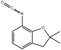 2,2-DIMETHYL-2,3-DIHYDRO-1-BENZOFURAN-7-YL ISOCYANATE Structural