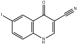 4-Hydroxy -6-iodoquinoline-3- carbonitrile Structural