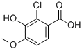 2-CHLORO-3-HYDROXY-4-METHOXYBENZOIC ACID Structural