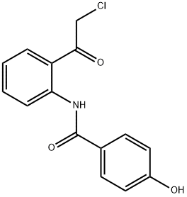 Benzamide,  N-[2-(chloroacetyl)phenyl]-4-hydroxy-  (9CI) Structural