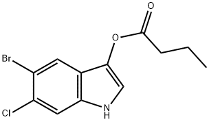 5-BROMO-6-CHLORO-3-INDOXYL BUTYRATE Structural