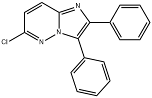 6-Chloro-2,3-diphenylimidazo[1,2-b]pyridazine Structural