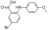 5-BROMO-2-(4-METHOXY-PHENYLAMINO)-BENZOIC ACID Structural