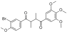 1,4-BUTANEDIONE, 1-(3-BROMO-4-METHOXYPHENYL)-2,3-DIMETHYL-4-(3,4,5-TRIMETHOXYPHENYL)-