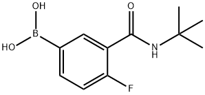 3-(TERT-BUTYLCARBAMOYL)-4-FLUOROBENZENEBORONIC ACID Structural