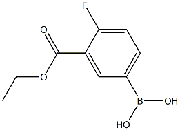 3-ETHOXYCARBONYL-4-FLUOROPHENYLBORONIC ACID Structural