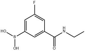 5-(ETHYLCARBAMOYL)-3-FLUOROBENZENEBORONIC ACID Structural