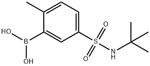 5-(N-TERT-BUTYLSULFAMOYL)-2-METHYLPHENYLBORONIC ACID Structural