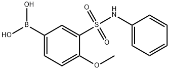 3-(N-BENZYLSULFAMOYL)-4-METHOXYPHENYLBORONIC ACID Structural